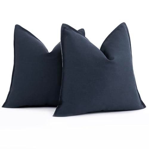 Foindtower 2 Pack Soft Modern Light Beige Farmhouse Throw Pillow Covers for Living Room Sofa