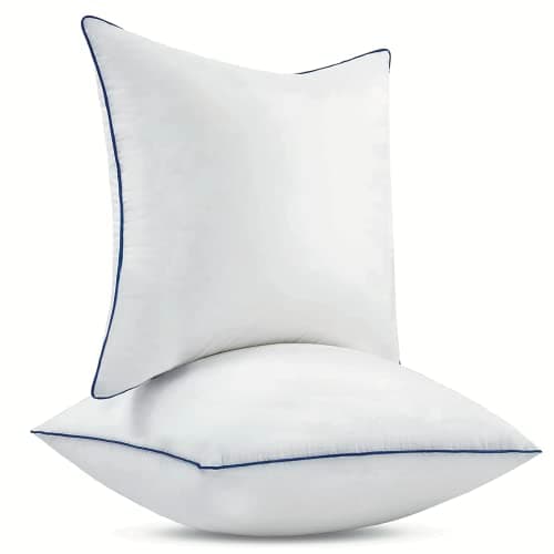 20x20 Inch Cotton Covered Pillow Inserts, Set of 2
