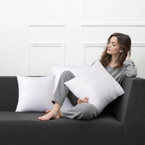 MIULEE Premium Throw Pillow Insert 12x20 Inch for Couch and Bed