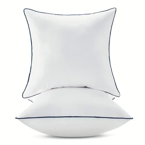 20x20 Inch Cotton Covered Pillow Inserts, Set of 2