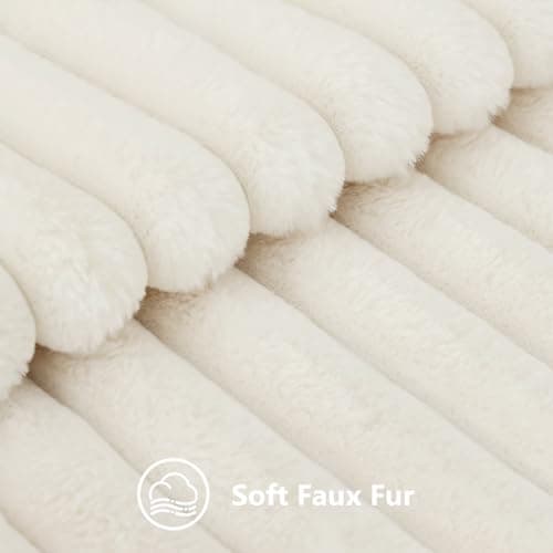 Christmas Faux Fur Throw Pillow Covers 18x18 Set of 2 for Living Room