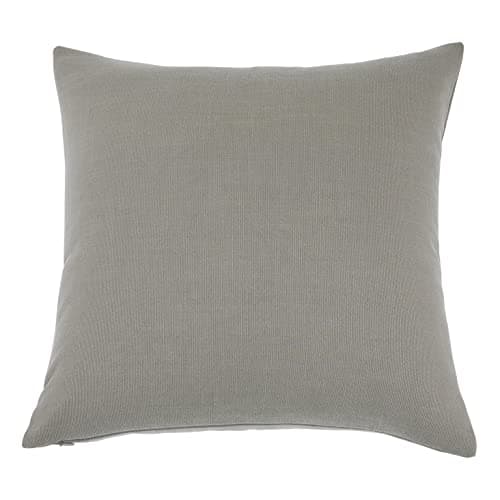 Linen Farmhouse Pillow Covers, Taupe, 18 x 18 Inches, Set of 2