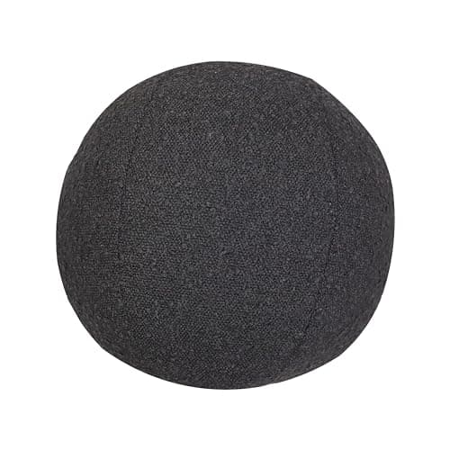 Tov Furniture Boba Black Bouclé 9 Inch Pillow