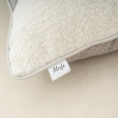 Luxury Textured Boucle Throw Pillow Cover