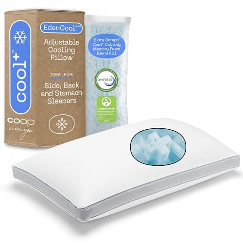 Coop Home Goods Eden Cool Adjustable Memory Foam Pillow - King Size