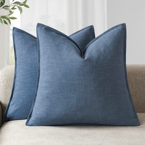 Foindtower Boho Farmhouse Pack of 2 Natural Beige 26x26 Inch Throw Pillow Covers