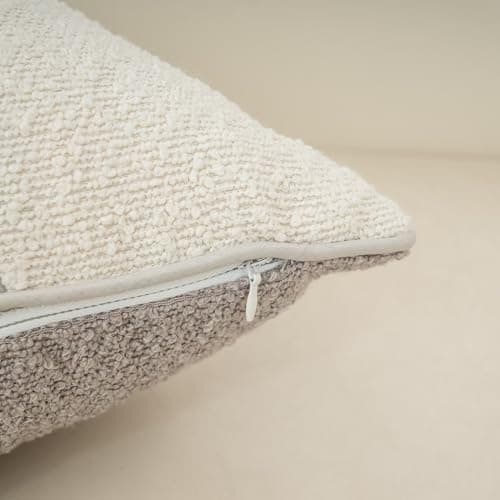 Luxury Textured Boucle Throw Pillow Cover