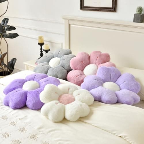 Flower Shaped Decorative Throw Pillow