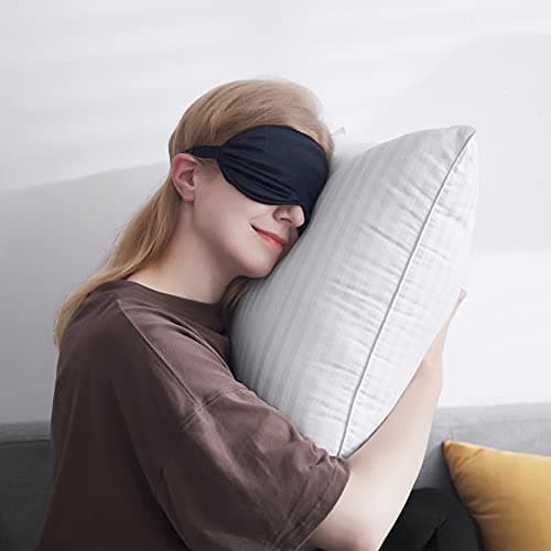 Oubuna White Down Alternative Pillow Inserts, Firm & Fluffy, Pack of 2