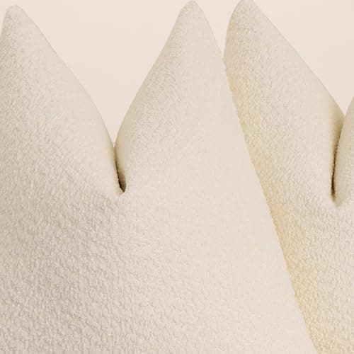 VOILYBIRD 2 Pack 12x20 Inch Boucle Throw Pillow Covers, Living Room Decor