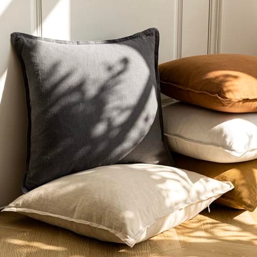 Boho Farmhouse Decorative Throw Pillow Covers - Set of 2