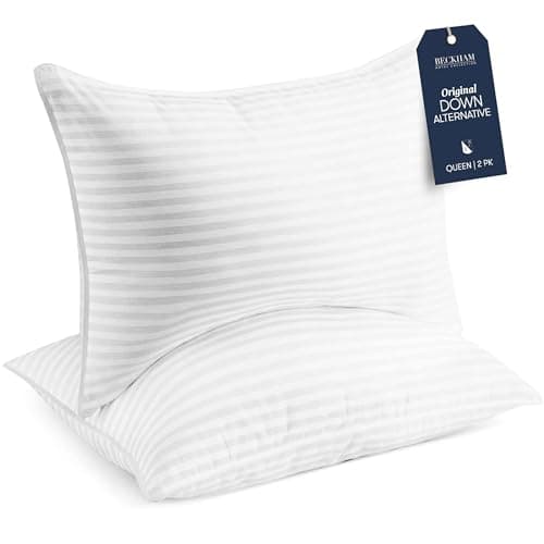 Beckham Hotel Collection Down Alternative Bed Pillows - Standard/Queen Size Set of 2