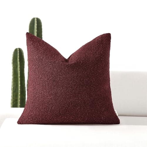 Decorative Lumbar Pillow Cover 12x20 inches for Couch - Set of 1, Tobacco