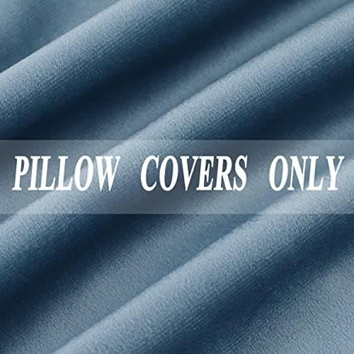 JIAHANNHA Velvet Brown Throw Pillow Covers for Living Room Couch 18x18 Inches