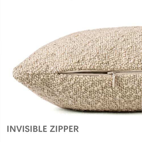 Oatmeal 16x16 Inch Decorative Throw Pillow Cover