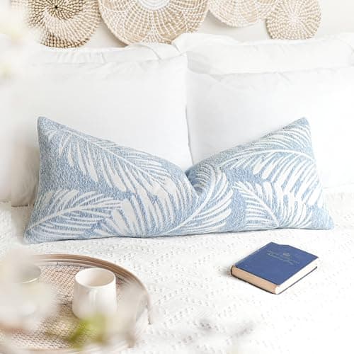 Boho Farmhouse Brown Lumbar Throw Pillow Covers, Set of 2