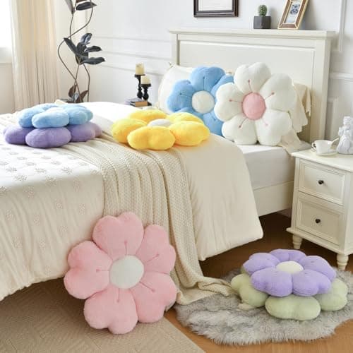 Flower Shaped Decorative Throw Pillow