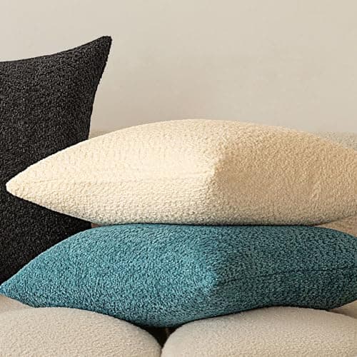 VOILYBIRD 2 Pack 12x20 Inch Boucle Throw Pillow Covers, Living Room Decor