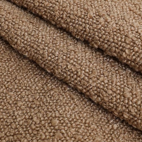 LIGICKY 18x18 Inch Light Brown Textured Neutral Boucle Pillow CoversPack of 2