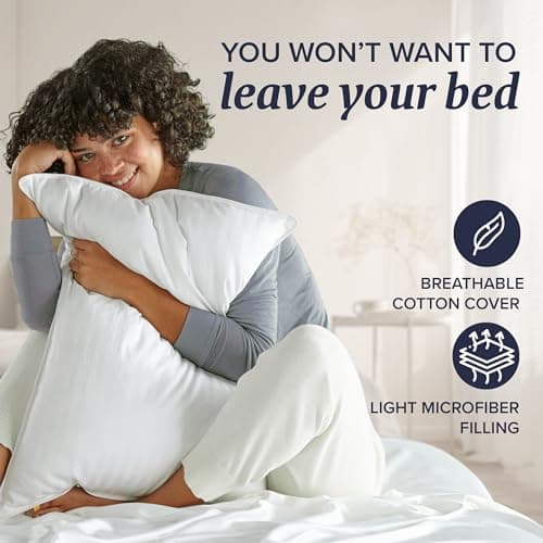 Beckham Hotel Collection Down Alternative Bed Pillows - Standard/Queen Size Set of 2