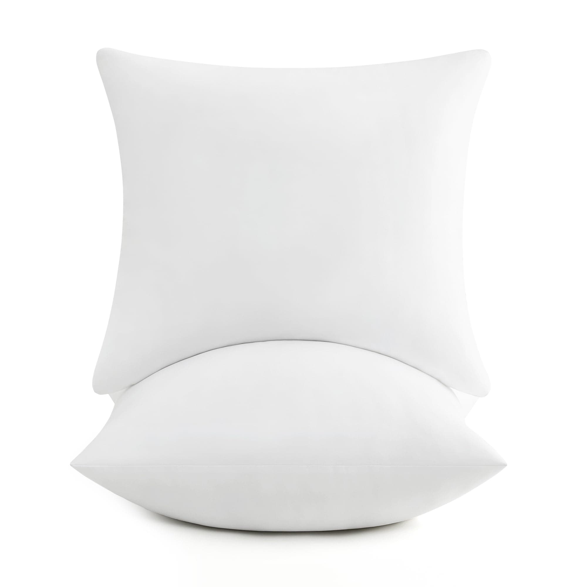 2 Pack puredown® 22x22 Down Alternative Pillow Inserts, Fluffy Soft Decorative Home Bed Couch Cushions