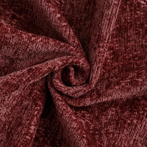 FUTEI Cream Chenille Throw Pillow Covers, 18x18 Inch Set of 2