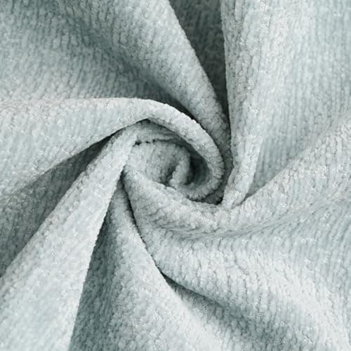 FUTEI Cream Chenille Throw Pillow Covers, 18x18 Inch Set of 2