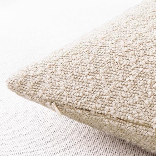 Mixhug Dark Flax Boho Throw Pillow Covers, 12x20 Inches, Pack of 2