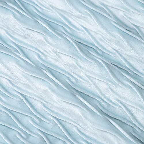 MADIZZ Greyish White Textured Velvet Throw Pillows 18x18inch Cushion Covers