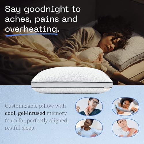 Coop Home Goods Eden Cool Adjustable Memory Foam Pillow - King Size