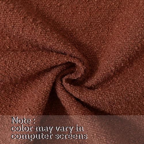 Terracotta Rust Throw Pillow Covers, Set of 2, 18x18 Inch