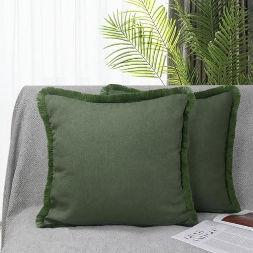 Textured Boucle 18x18 Inch Cushion Cover, Khaki Brown, Cozy Home Decor