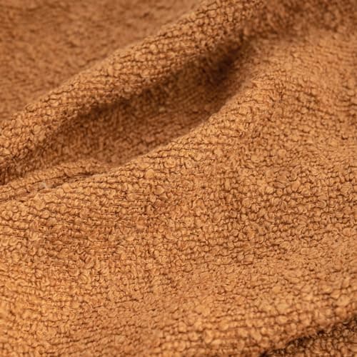Luxury Textured Boucle Throw Pillow Cover Patchwork Accent Pillow Case - Orange White