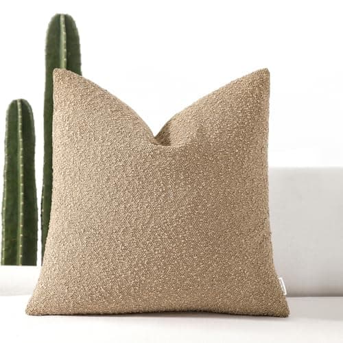 Decorative Lumbar Pillow Cover 12x20 inches for Couch - Set of 1, Tobacco