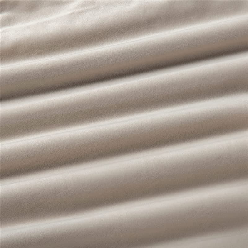 DEZENE Decorative Pillow Covers 18x18 Taupe: 2 Pack Velvet Throw Pillow Cases for Home Decor