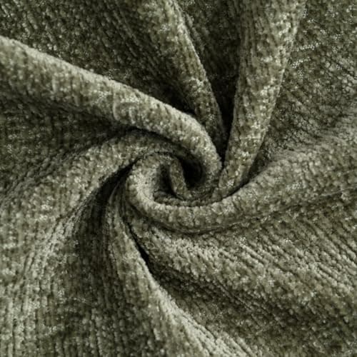 FUTEI Cream Chenille Throw Pillow Covers, 18x18 Inch Set of 2