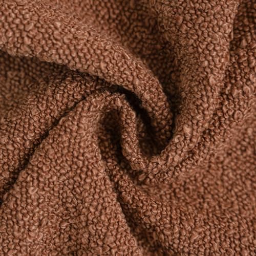 Textured Boucle Throw Pillow Covers White, Pack of 2, 18x18 Square