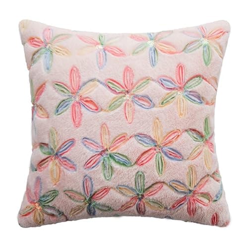 Saint Patrick's Day 18x18 Inch Pink Shamrock Cushions Soft Decor Set