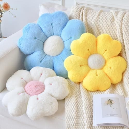 Flower Shaped Decorative Throw Pillow