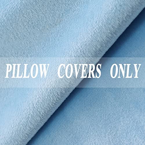 JIAHANNHA Velvet Brown Throw Pillow Covers for Living Room Couch 18x18 Inches