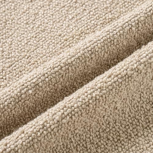 Woaboy Modern Textured Boucle Throw Pillow Cover Ivory 18x18 Inch