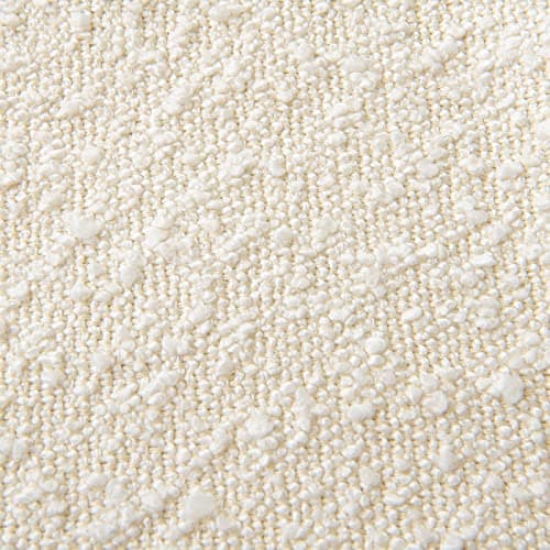 Woaboy Modern Textured Boucle Throw Pillow Cover Ivory 18x18 Inch