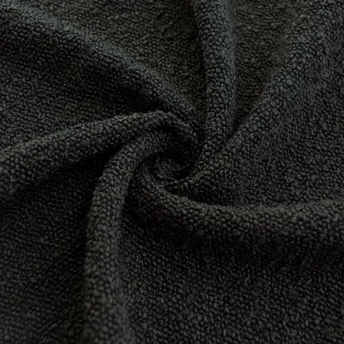 Black Decorative Lumbar Pillow Cover for Couch, 12x20 inches