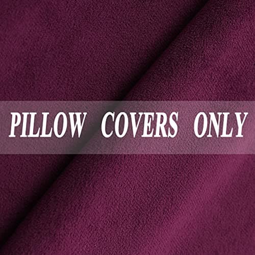 JIAHANNHA Velvet Brown Throw Pillow Covers for Living Room Couch 18x18 Inches