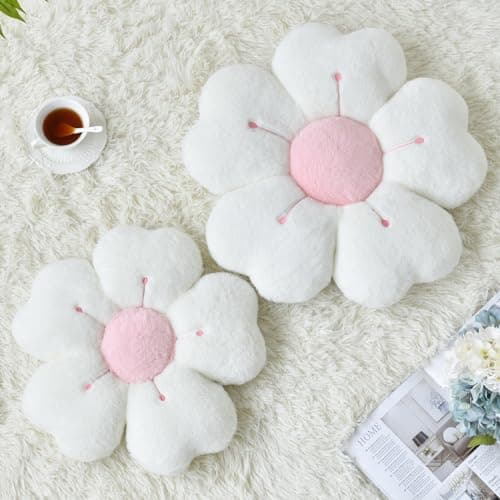 Flower Shaped Decorative Throw Pillow
