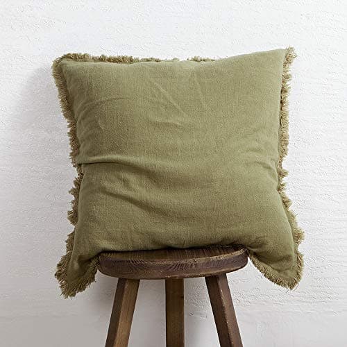 Linen Lumbar Decorative Throw Pillow Cover for Couch Sofa Bed Outdoor