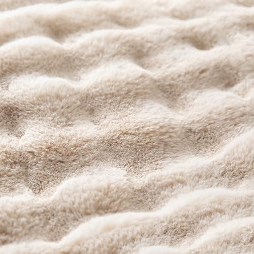 2 Pack Fluffy Faux Fur Throw Pillow Covers for Sofa Couch White