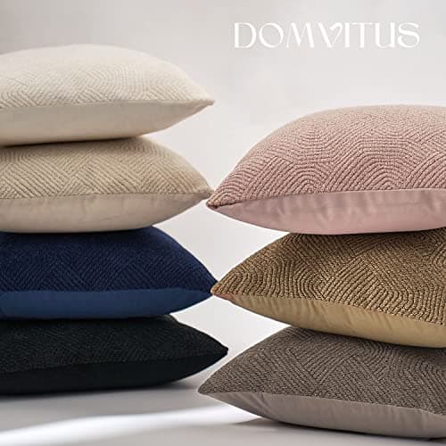 Luxury Neutral Boucle Pillow Covers Set of 2 for Couch or Bed