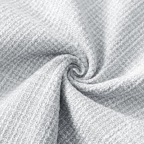 OTOSTAR Set of 2 Beige 18x18 Inch Linen Decorative Pillow Covers for Home, Sofa, Couch, and Bed