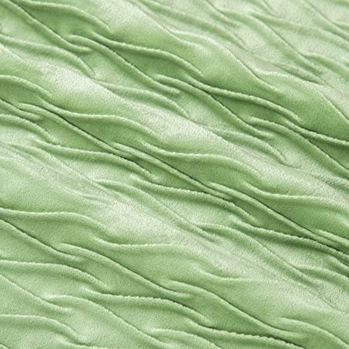 MADIZZ Greyish White Textured Velvet Throw Pillows 18x18inch Cushion Covers